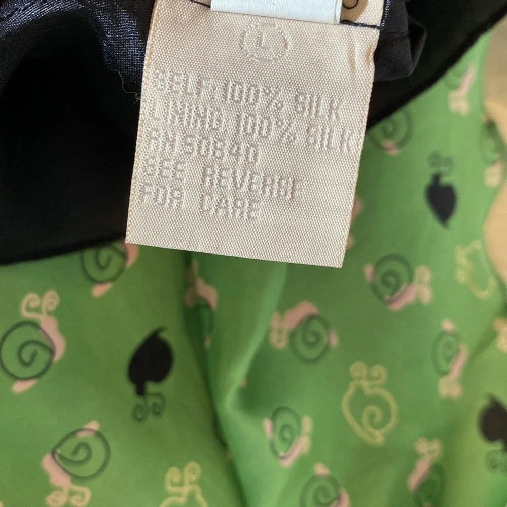 Vintage Hype Green Silk Dress - Picture 10 of 11